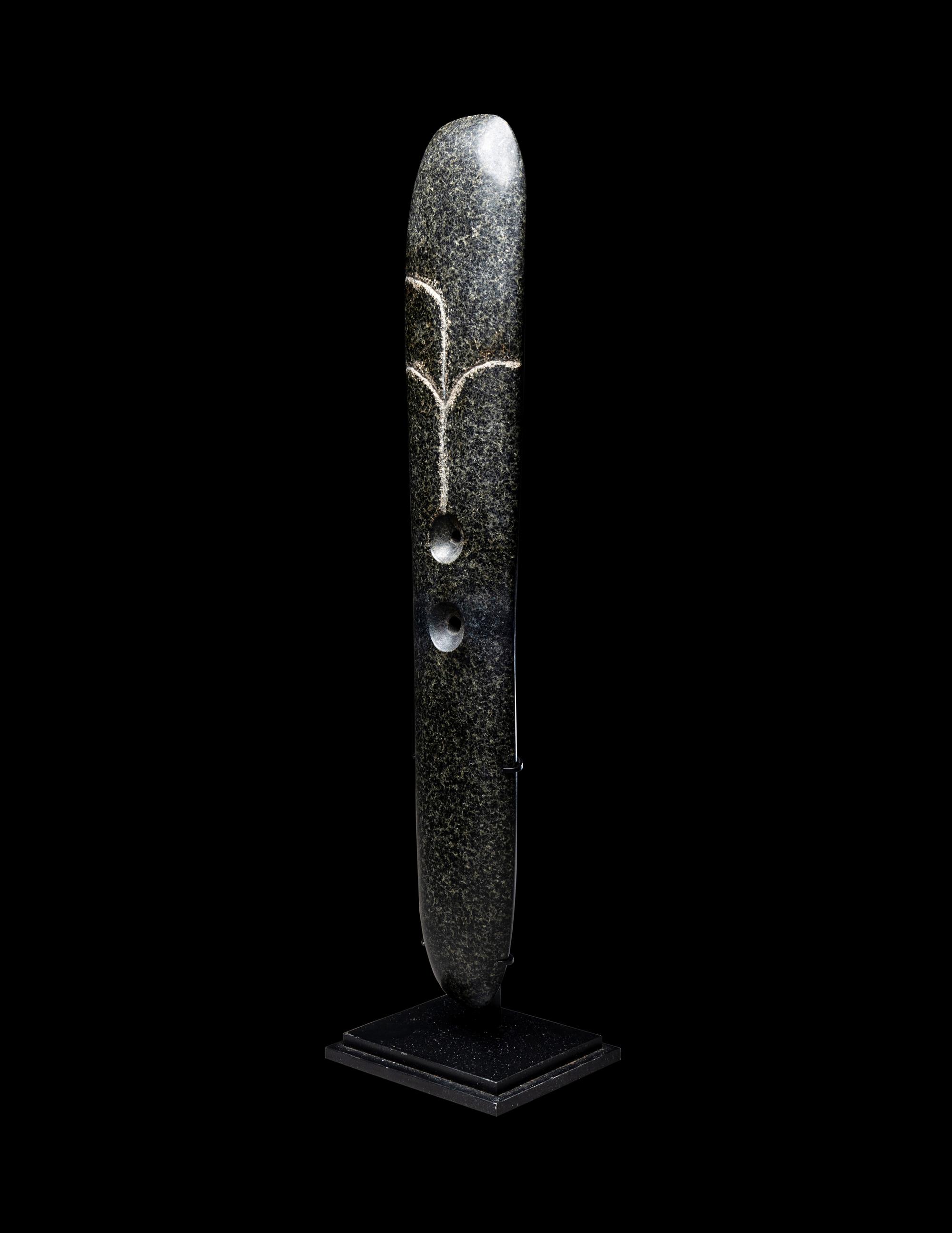 An Izapan Serpentine Engraved Celt