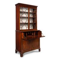 A George III Mahogany Bureau Bookcase