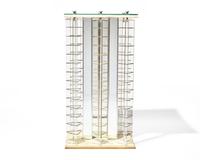 Acrylic and Metal Sculptural Pedestal