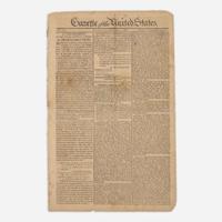 [Washington, George] [First Thanksgiving Proclamation] Gazette of the United States