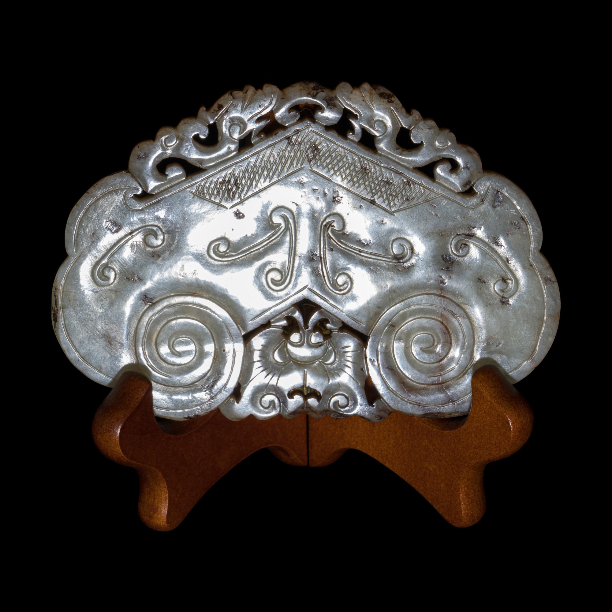 Two Chinese Jade and Jadeite Plaques