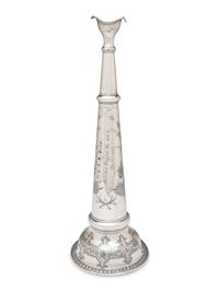 A Silver Plate Fireman's Parade Horn