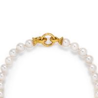 ELIZABETH LOCKE, YELLOW GOLD AND CULTURED PEARL SET