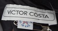 A Victor Costa Black Gown, Size 8.