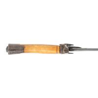 Philadelphia Style Silver Hilted Officer's Saber with Eagle Head Quillon S-Guard and Silver Washed Copper Scabbard