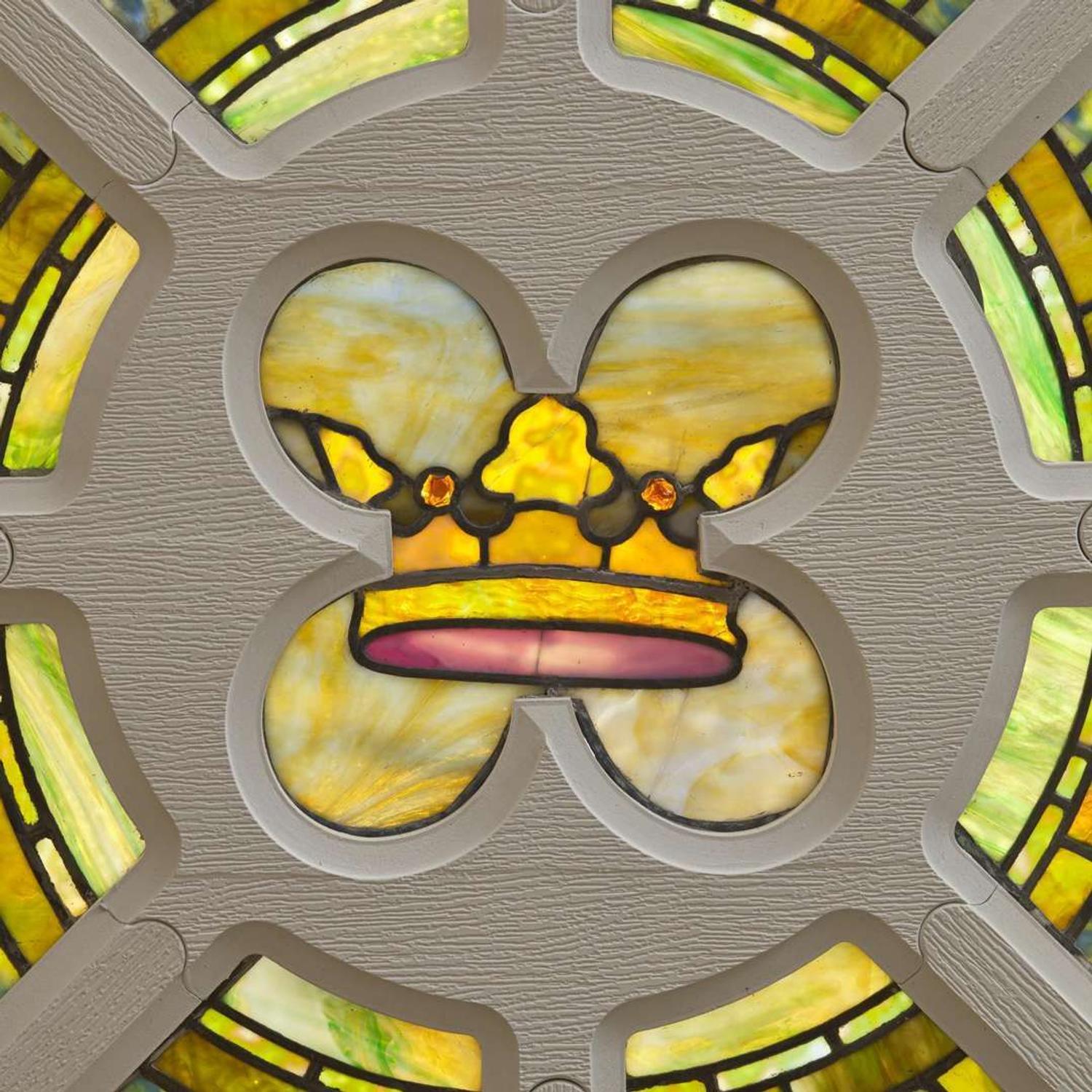 Tiffany Studios (American, active 1878-1932) Rose Window for St. Paul's Presbyterian, Philadelphia, Pennsylvania, circa 1905