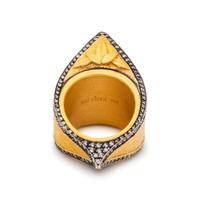 YELLOW GOLD AND DIAMOND RING