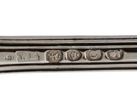 A Georgian and Victorian Silver Flatware Service