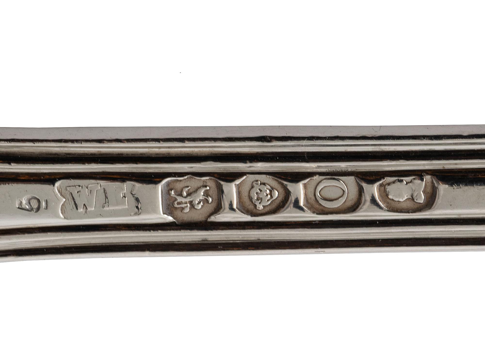 A Georgian and Victorian Silver Flatware Service
