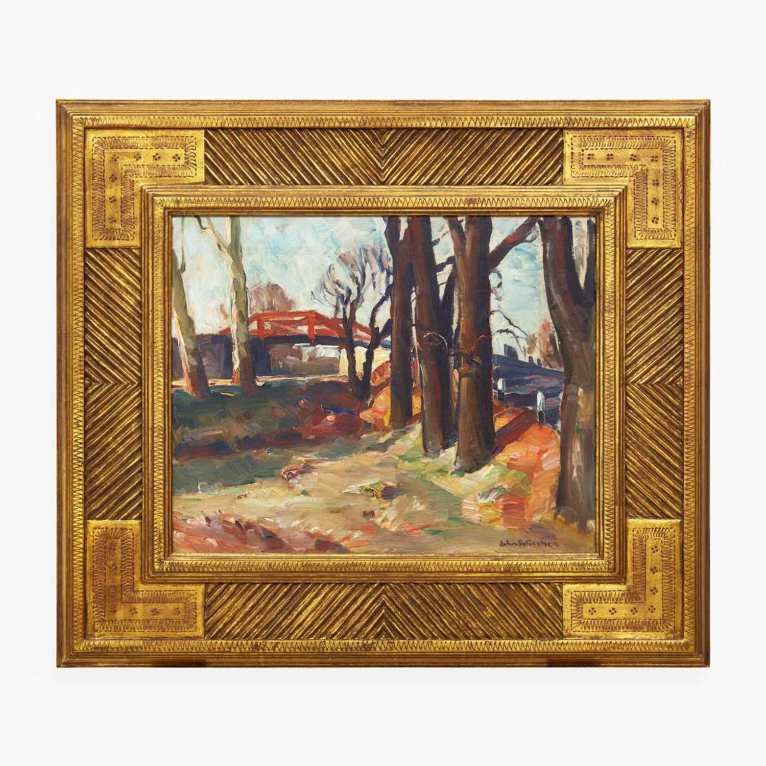 John Fulton Folinsbee (American, 1892-1972) Rabbit Run Bridge