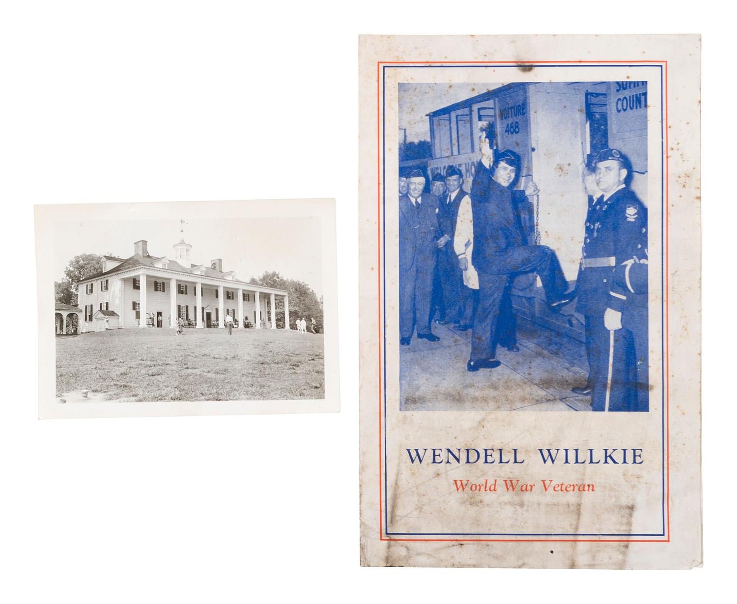[PRESIDENTS] Photographs and ephemera related to Presidents Kennedy, FDR, Truman, and Reagan.