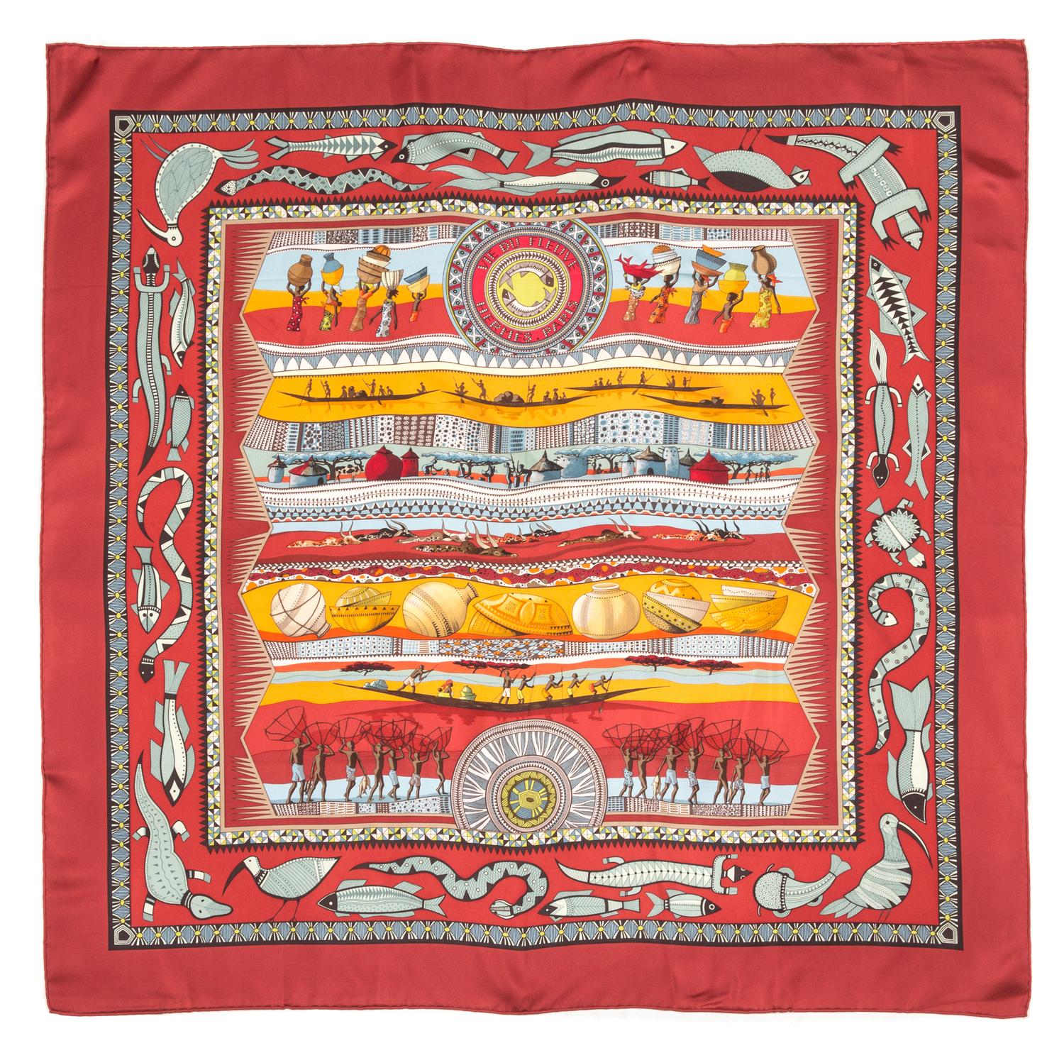 An Hermes 90cm Silk Scarf, 36" x 36"
