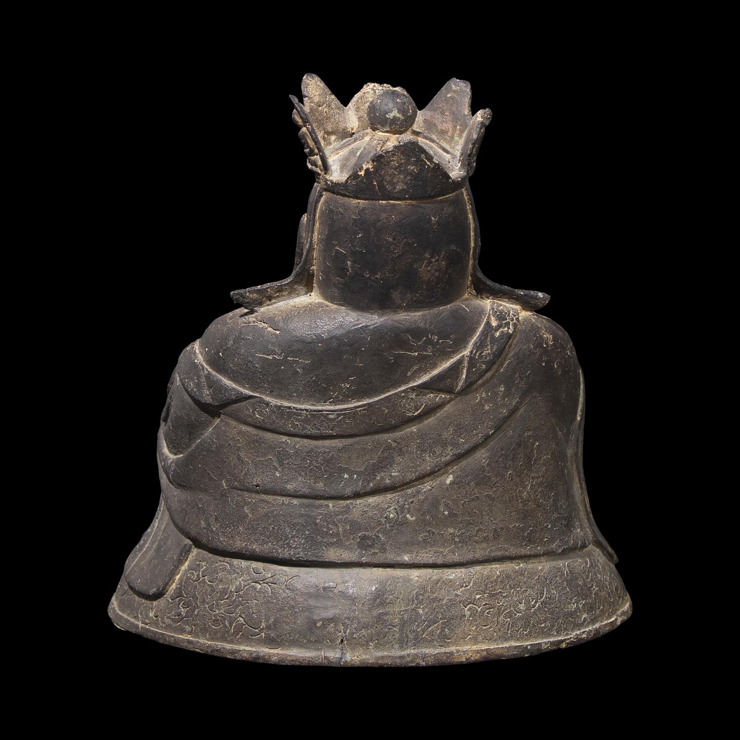 A Chinese Patinated Bronze Figure of Budai, Late Ming/Early Qing Dynasty 明末清初 銅布袋和尚