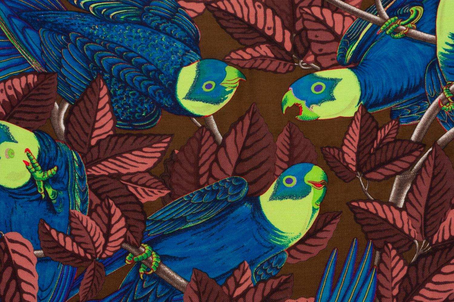Two Hermès 90cm Silk/Cashmere Scarves