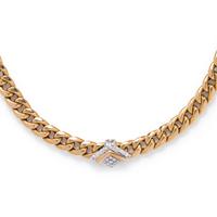 CARTIER, YELLOW GOLD AND DIAMOND NECKLACE