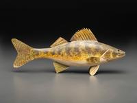 A Carved and Painted Wood Walleye Decoy