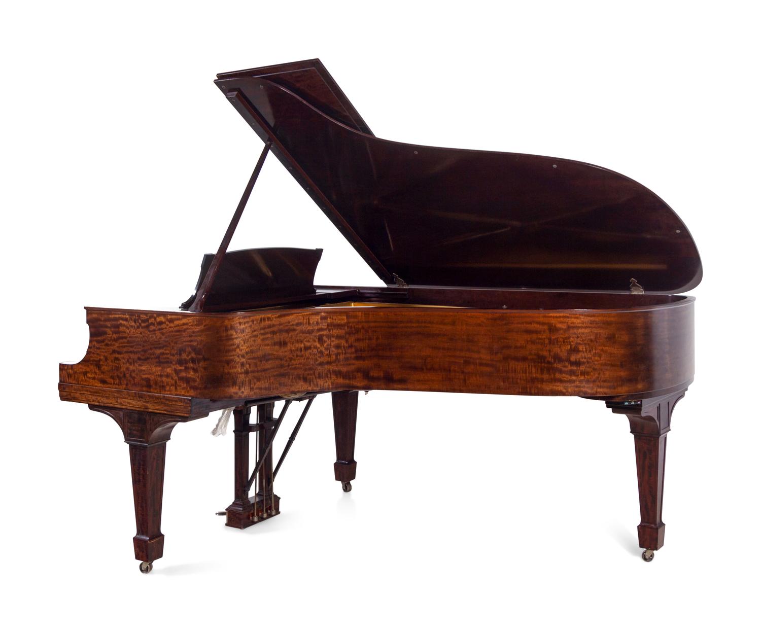 A Steinway & Sons Mahogany Grand Piano