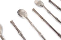 A Set of Tiffany & Co. Silver Bamboo Iced Tea Spoons
