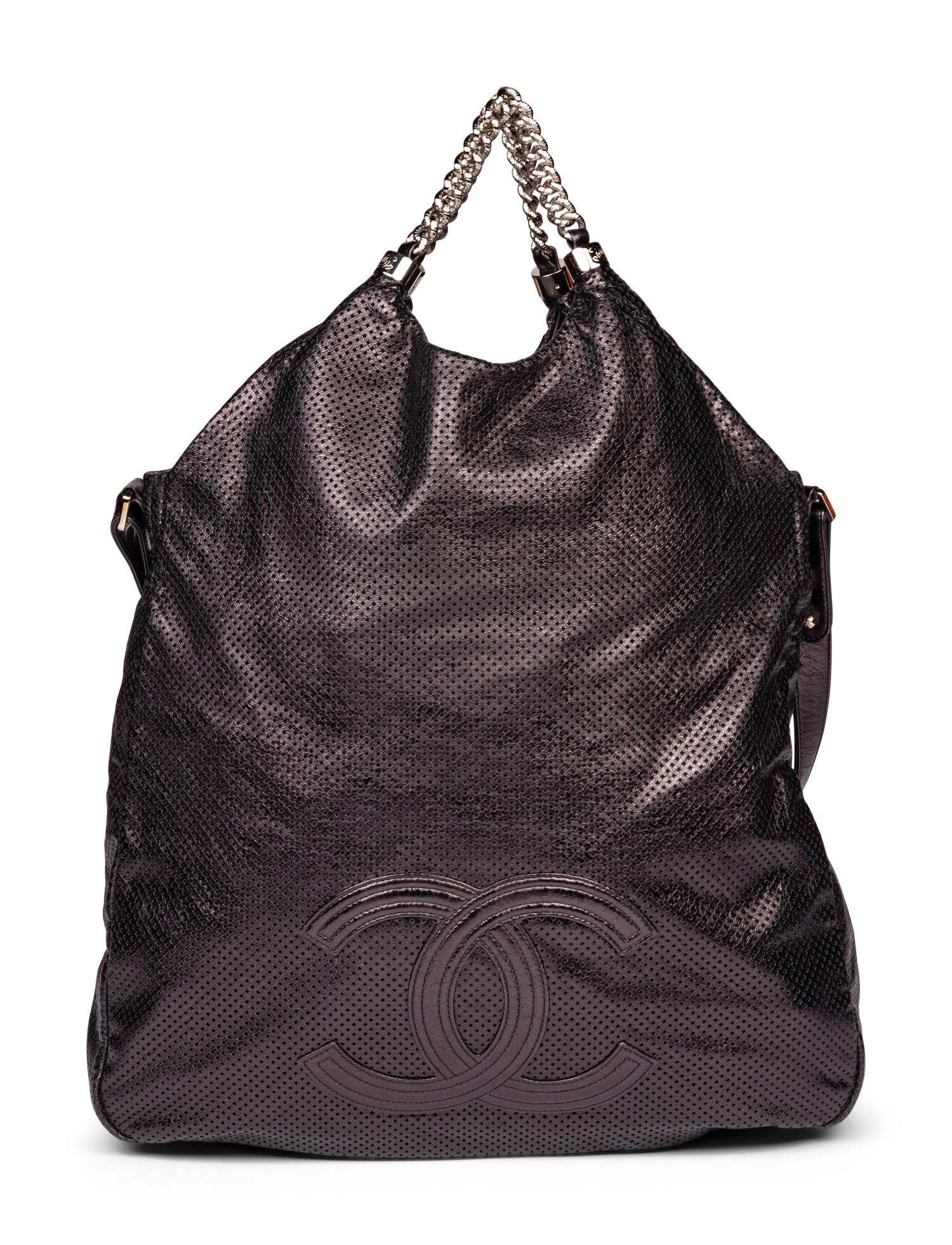 Chanel, Large Perforated Leather Tote