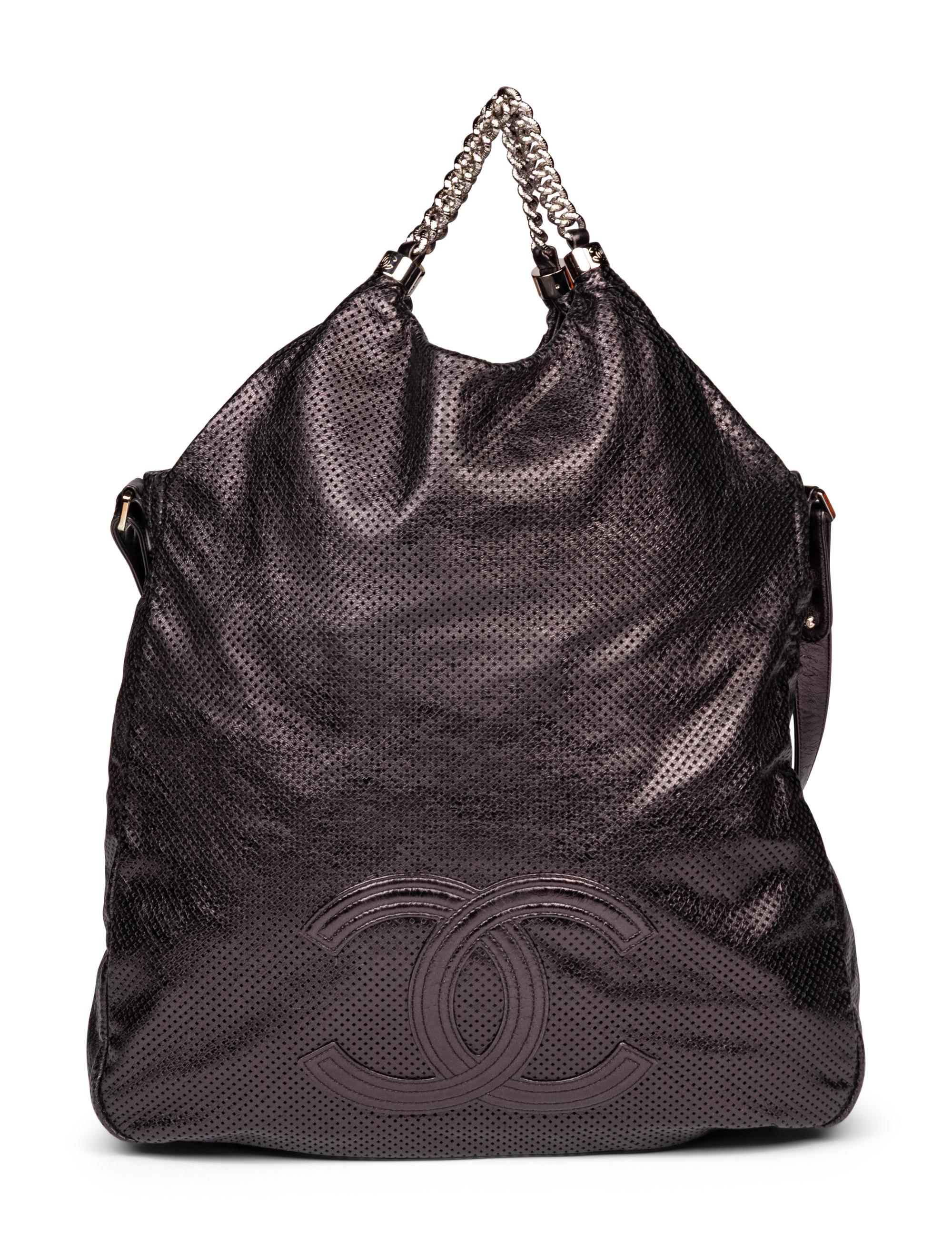 Chanel, Large Perforated Leather Tote