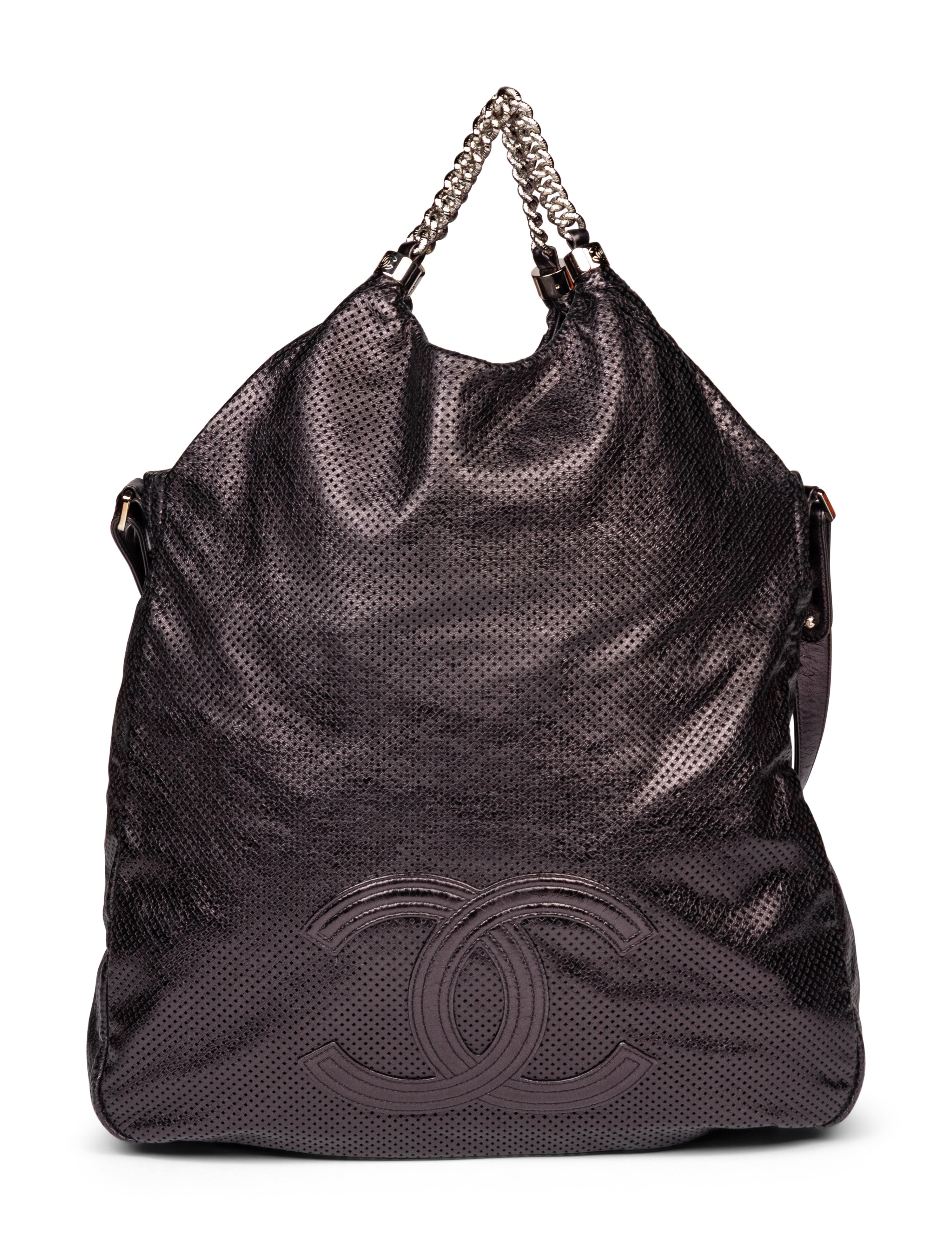 Chanel, Large Perforated Leather Tote
