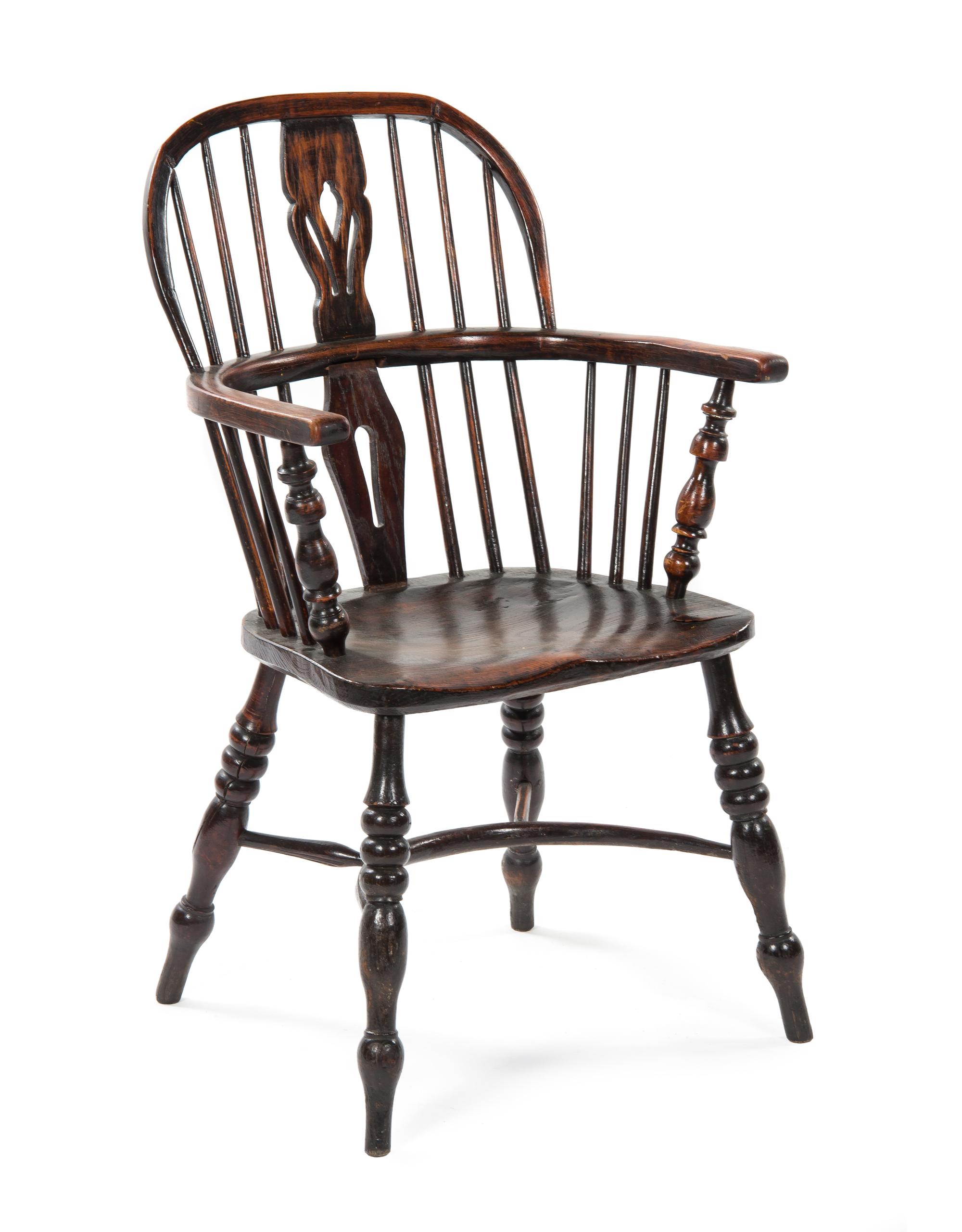 An English Windsor Chair, EARLY 19TH CENTURY, Height 36 inches. — EARLY 19TH CENTURY,