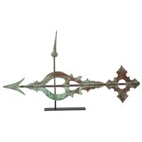 An American Cut-Copper and Molded Zinc Directional Weathervane