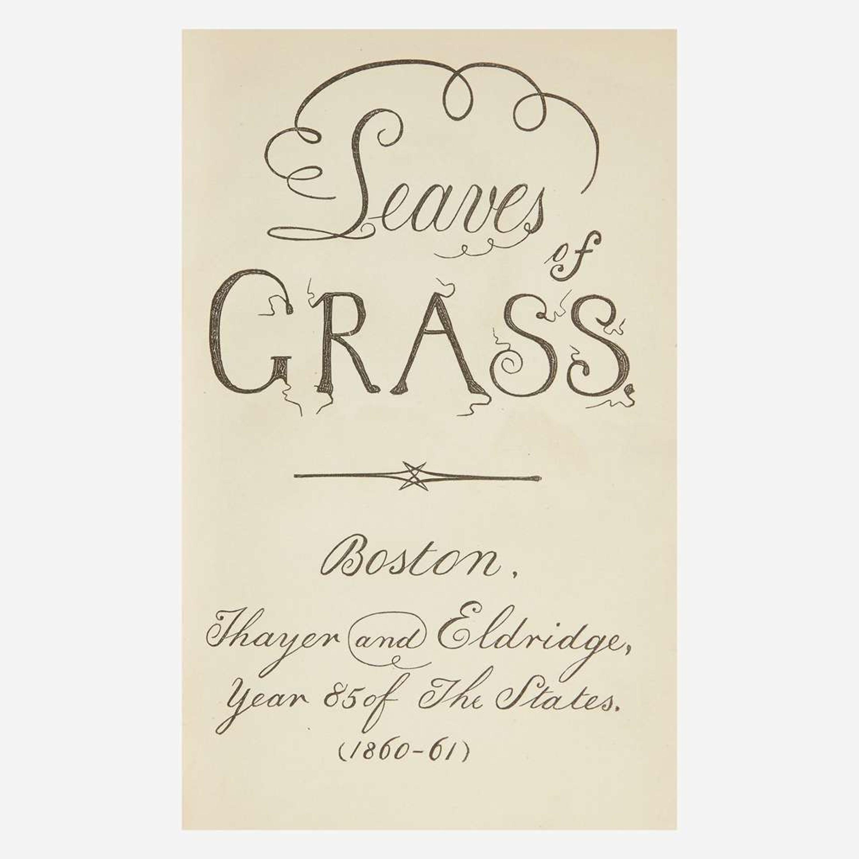 [Literature] Whitman, Walt Leaves of Grass