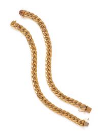 COLLECTION OF YELLOW GOLD BRACELETS