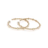 Chanel, Pearl Hoop Earrings