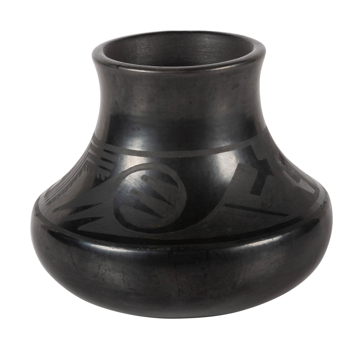 Blackware Pottery Jar