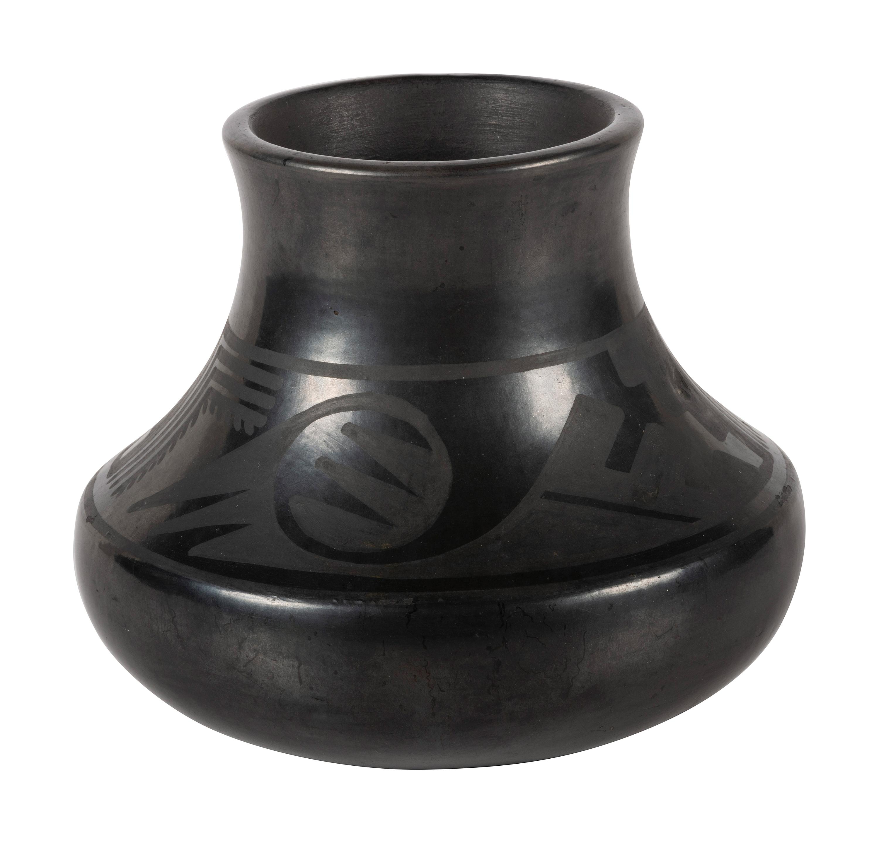 Blackware Pottery Jar