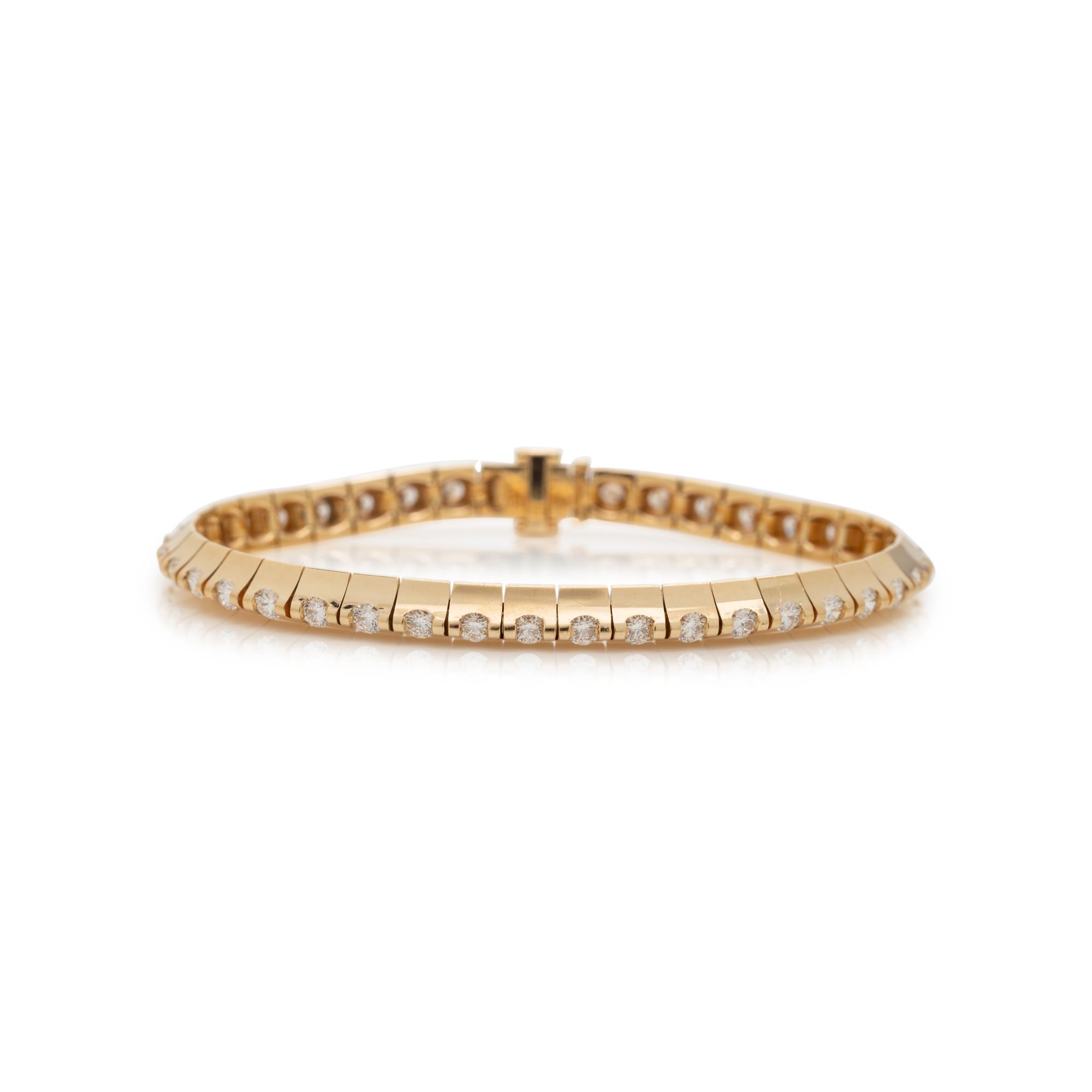 YELLOW GOLD DIAMOND BRACELET