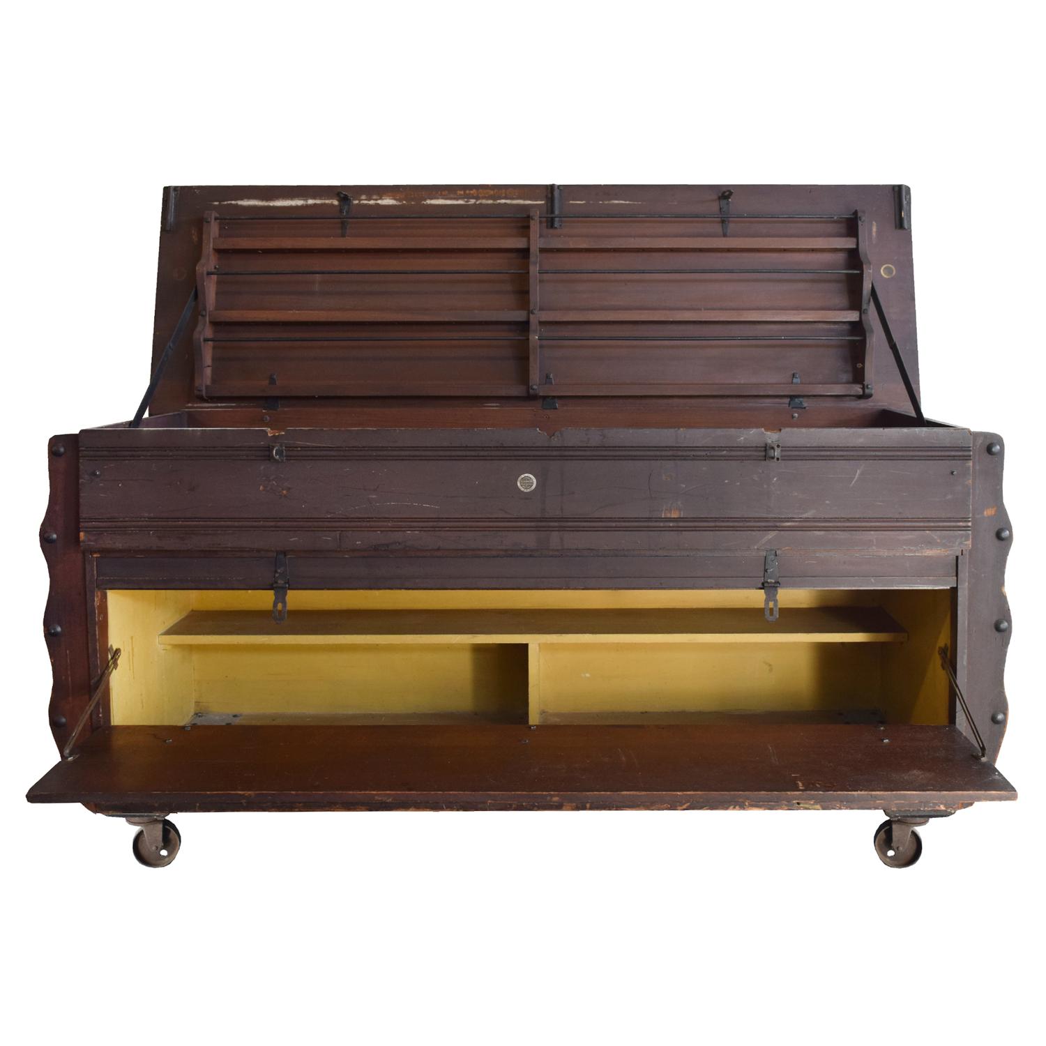 A New York Street News Stand, the American News Company 78" W x 24" D x 64" H — United States, Circa 1900