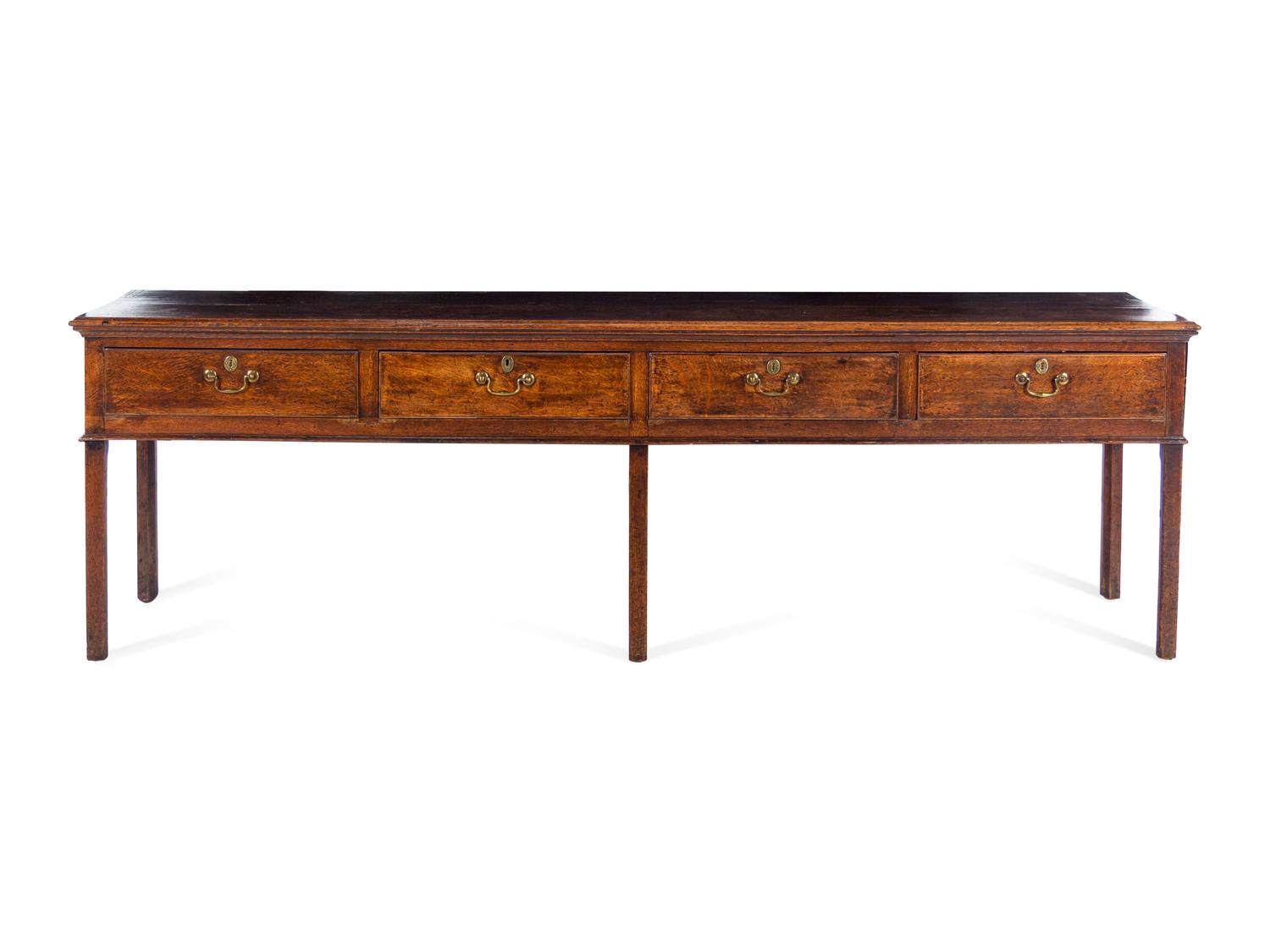 A George III Oak Sideboard