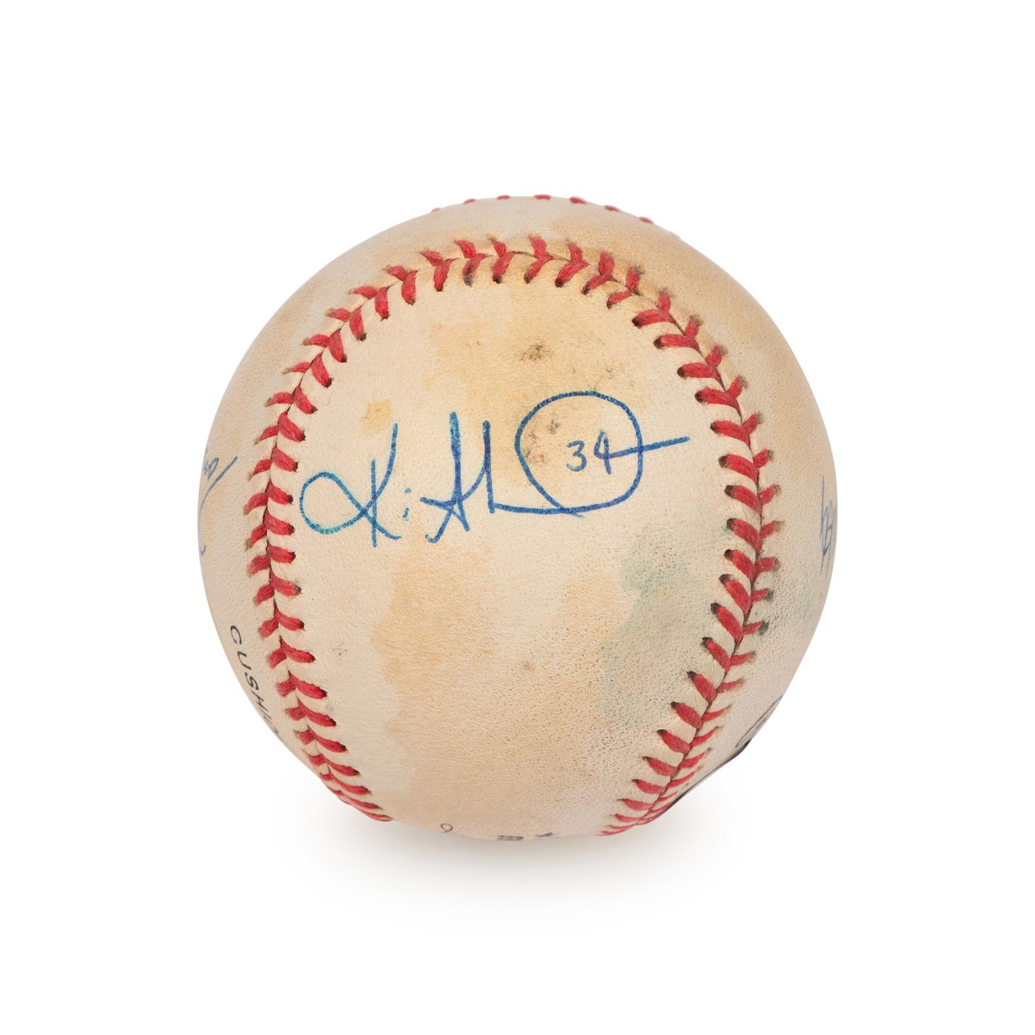 An Atlanta Braves Pitchers Signed Autograph Baseball (Beckett Authentication Services)