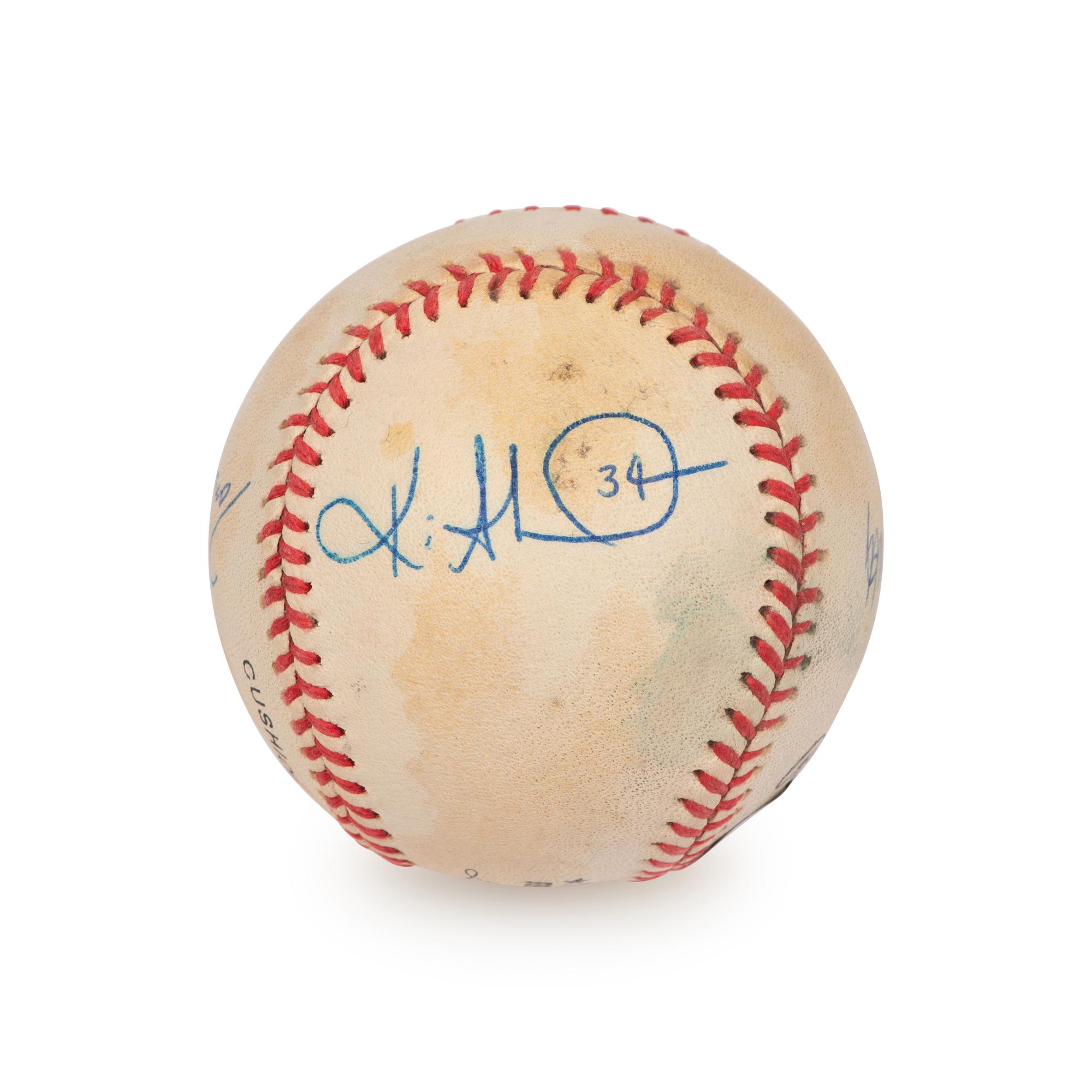 An Atlanta Braves Pitchers Signed Autograph Baseball (Beckett Authentication Services)