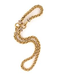 SIGNORETTI, YELLOW GOLD AND RUBY NECKLACE AND BRACELET