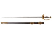 [CIVIL WAR]. Excellent French-made US Model 1840 Staff & Field Officer's sword. Retailed by Schuyler, Hartley & Graham.