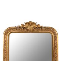 A Louis XVI Style Giltwood Mirror