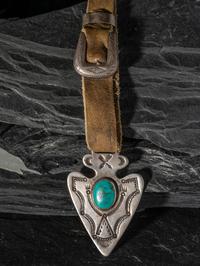 Silver and Turquoise Watch Fob