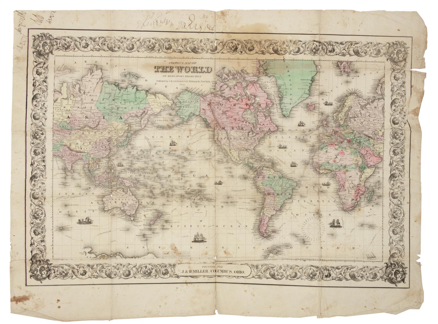 [UNITED STATES]. A group of 2 engraved maps, comprising: