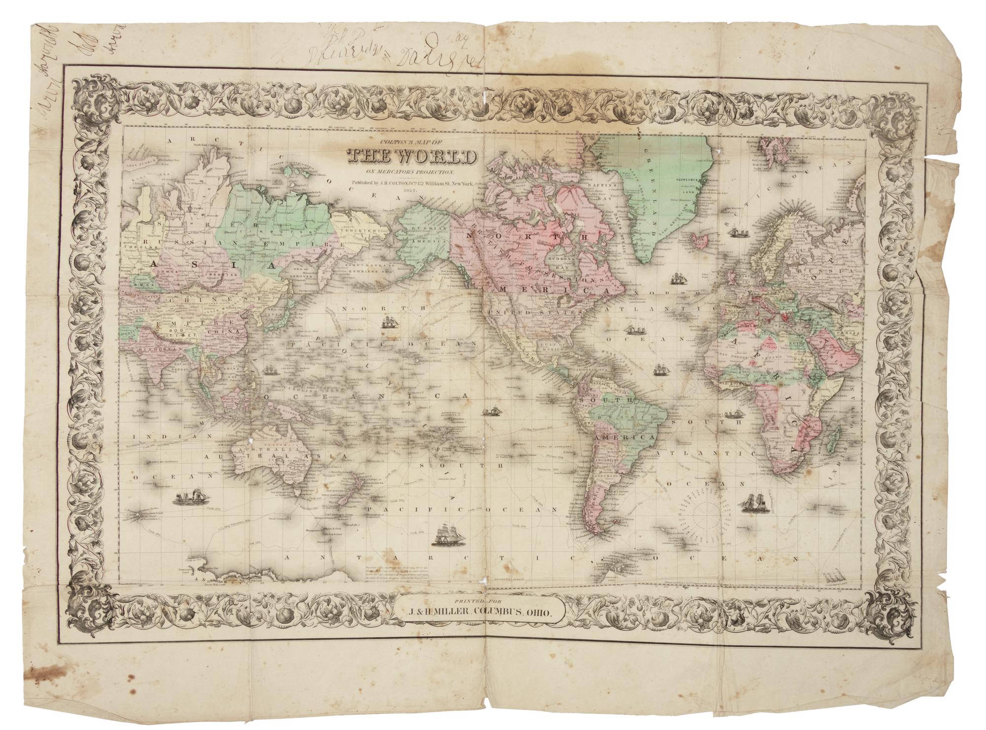 [UNITED STATES]. A group of 2 engraved maps, comprising: