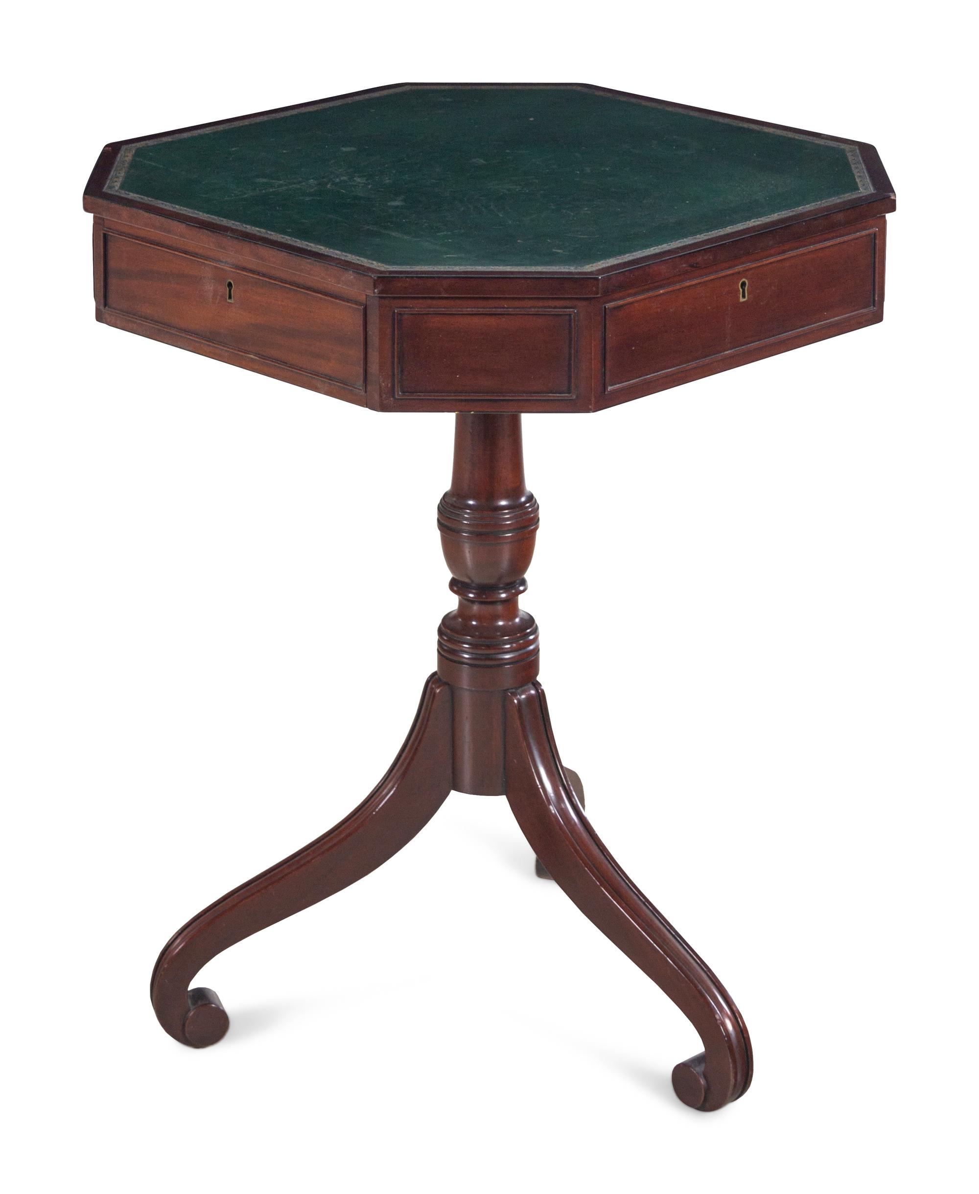 A Regency Style Mahogany Small Writing Table