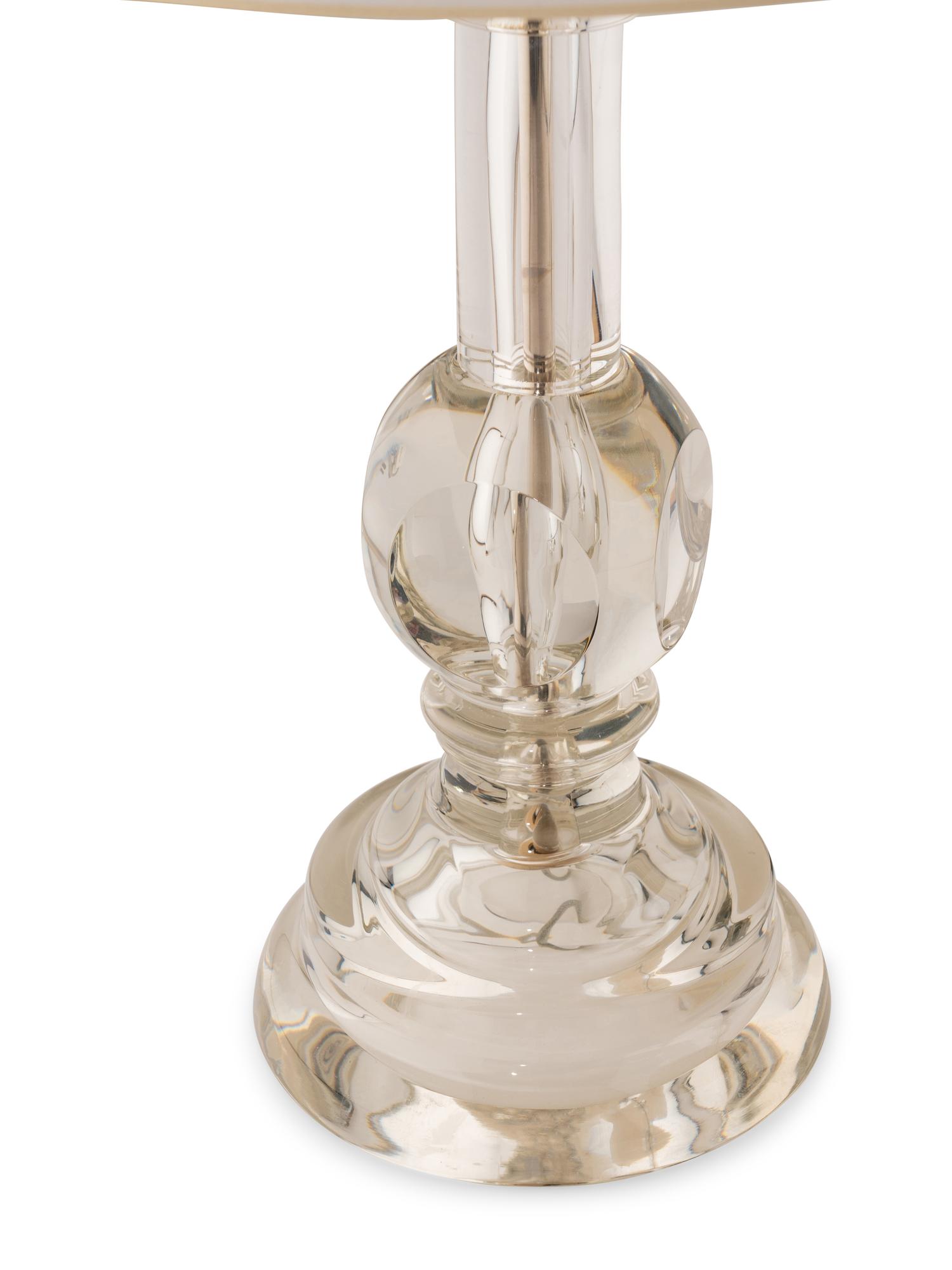 A Pair of Archimede Seguso Murano Glass Table Lamps