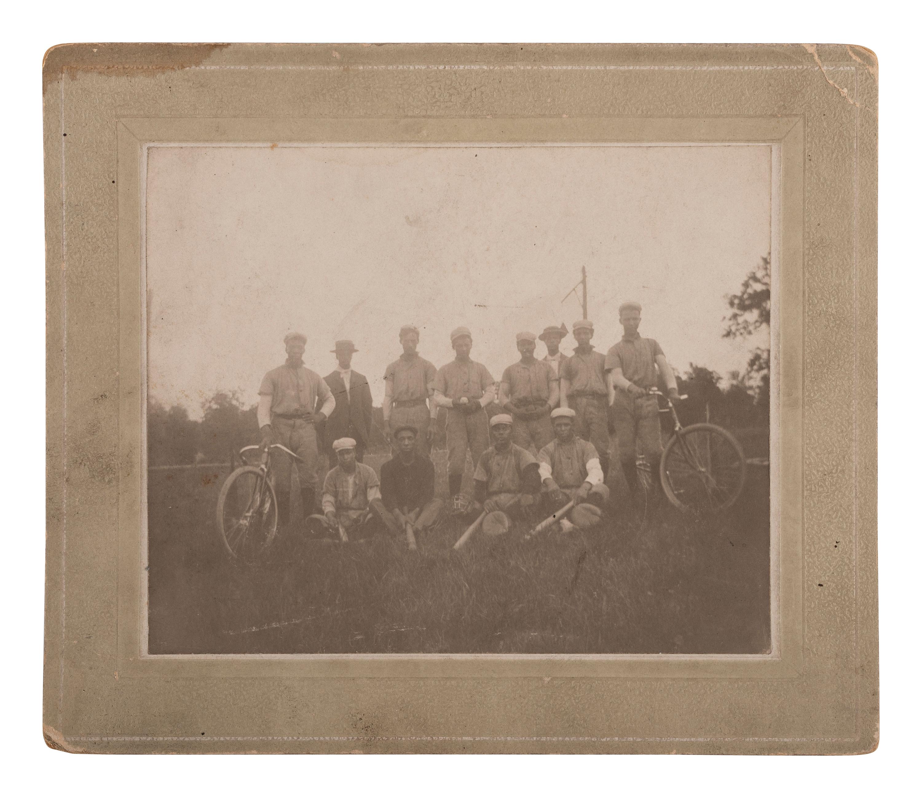 [HBCU]. Group portrait of African American baseball team, the Richmond [Indiana] "Acmes." 1900.