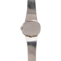 OMEGA, 14K WHITE GOLD AND DIAMOND WATCH