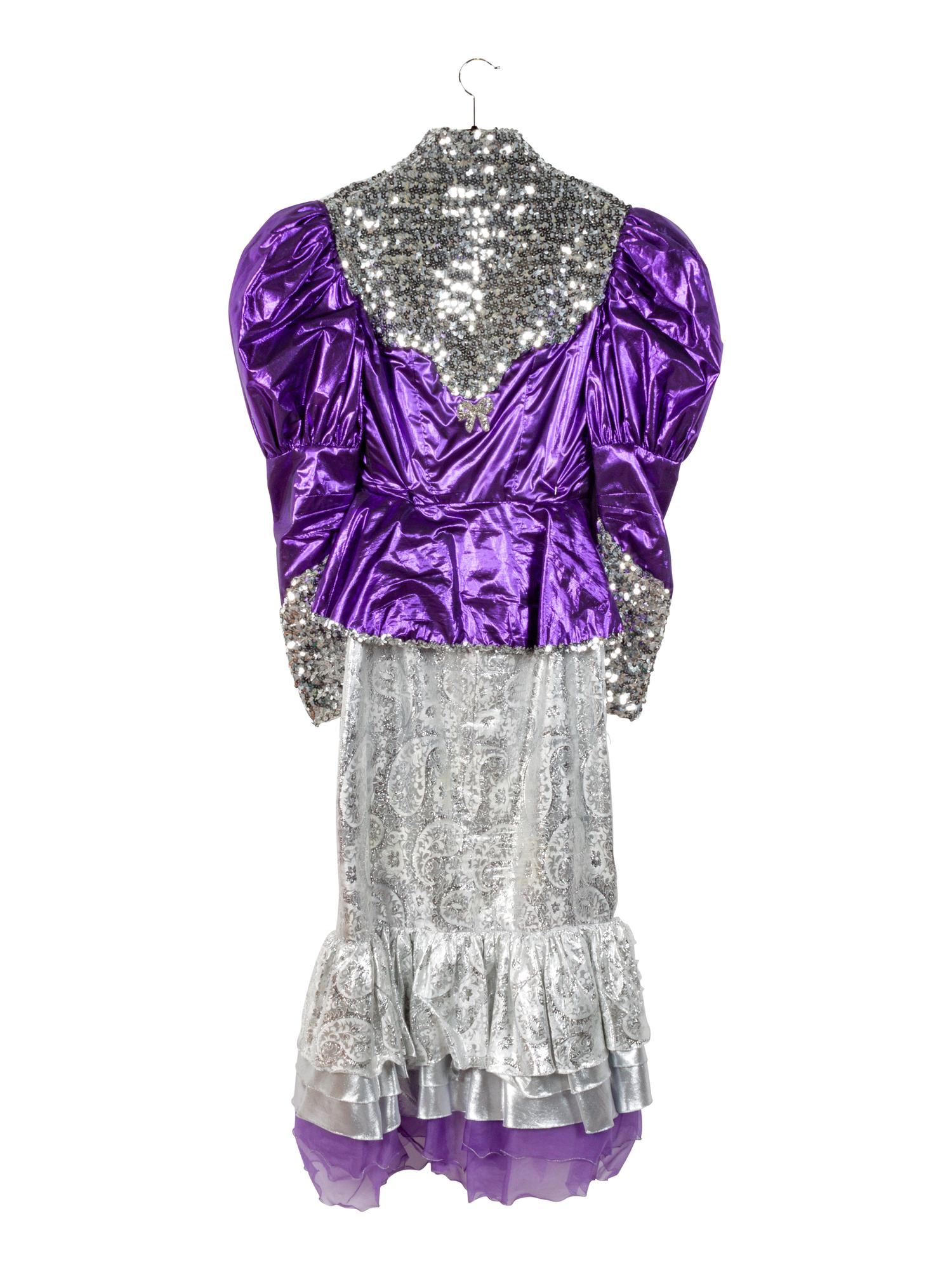 Off-white Women's Nudie-style Suit with Rhinestone and Sequin Floral Embellishments