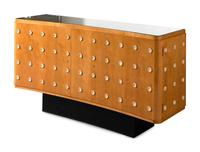 Satinwood Cabinet with Painted Roundels, c. 1955 France