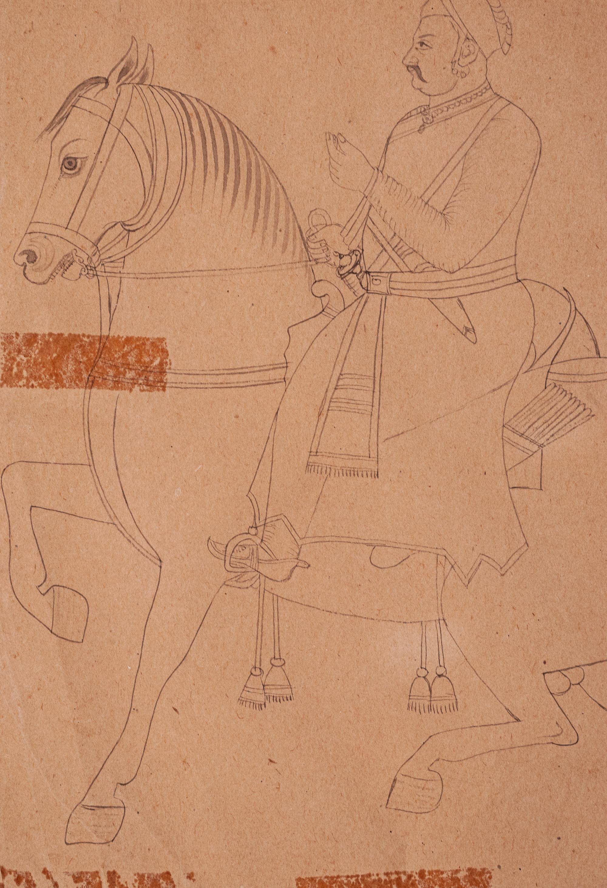 Four Indian Miniature Drawings